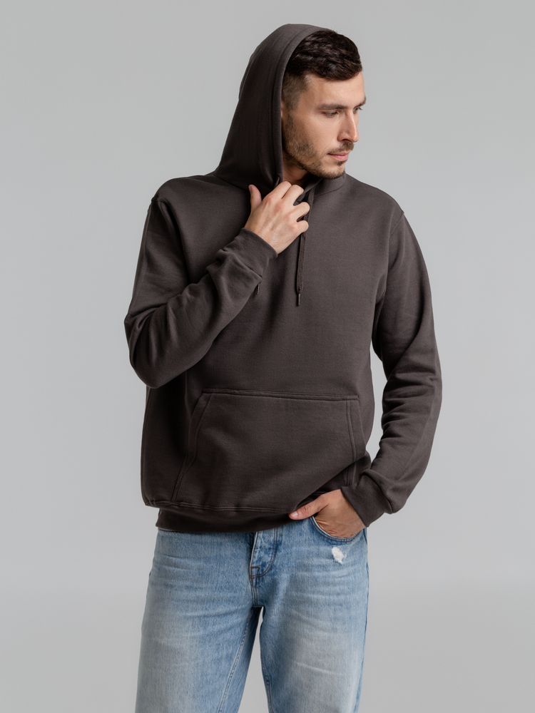 Толстовка с капюшоном Snake II темно-серая-3