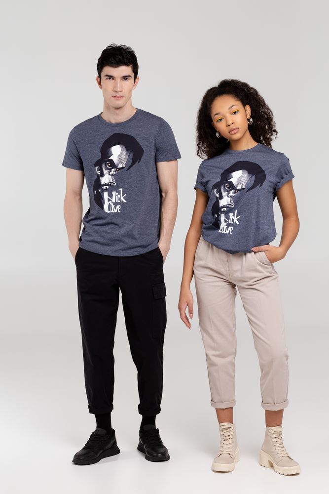 Футболка «Меламед. Nick Cave», темно-синий меланж-5