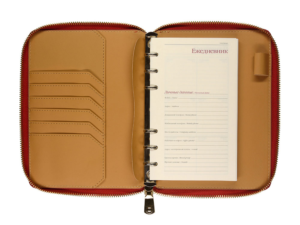 ЕЖЕДНЕВНИК недатированный А5- RIVIERA. CLASSIC (КРАСНЫЙ)-1