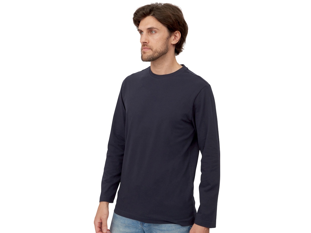 Лонгслив HD Fit мужской, темно-синий-1