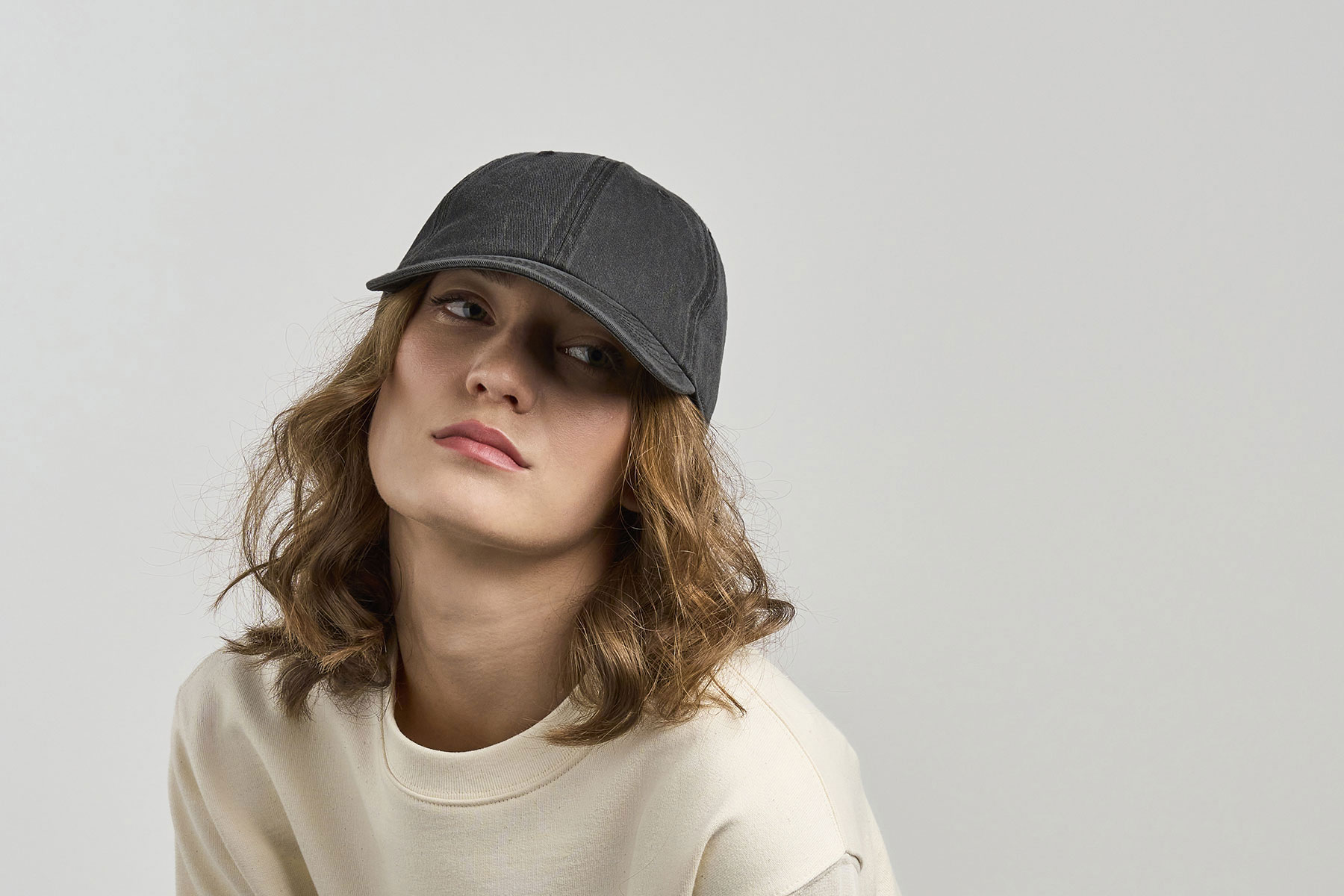 Бейсболка винтажная DIGG-S, 6 клиньев, металлическая застежка, черный-3