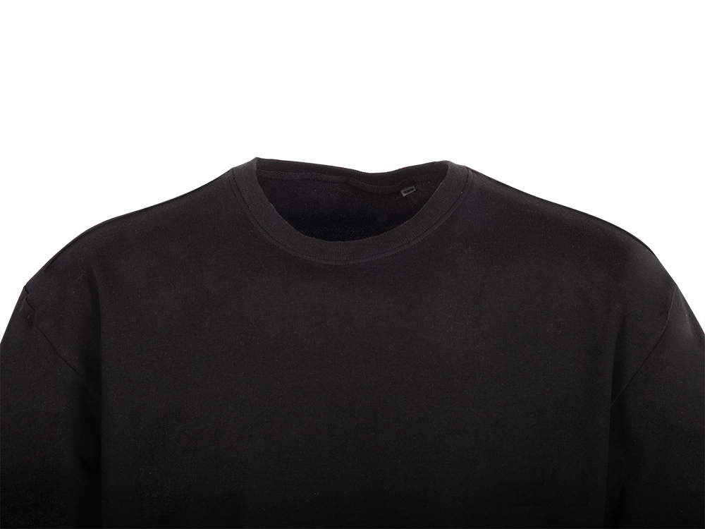 Футболка из френч терри Warsaw унисекс 220гр, черный-10