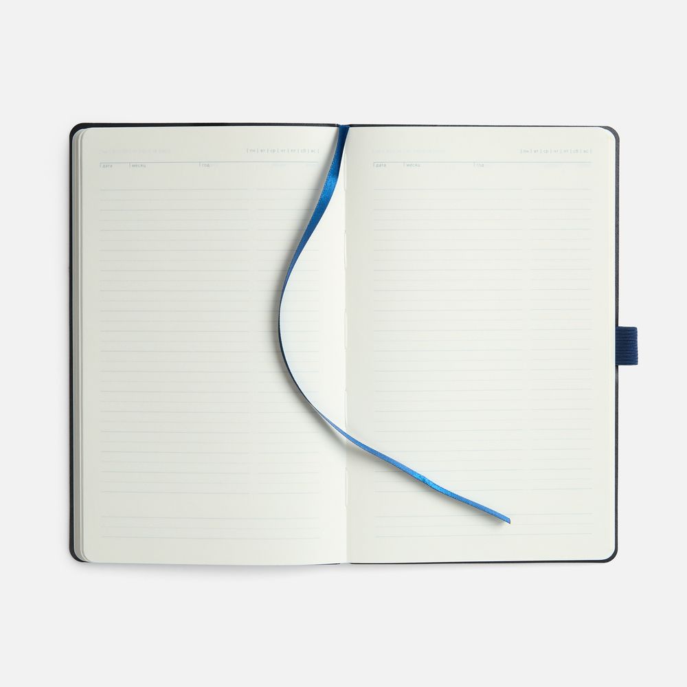 Ежедневник Lungo, недатированный, темно-синий-4