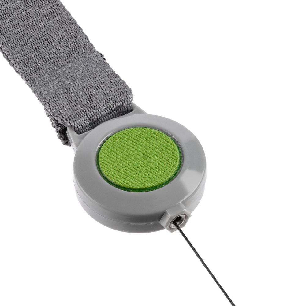 Чехол для пропуска с лентой и ретрактором Devon, зеленый-3