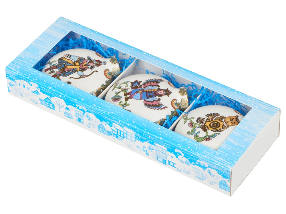 Набор новогодних игрушек, 3 шт-4
