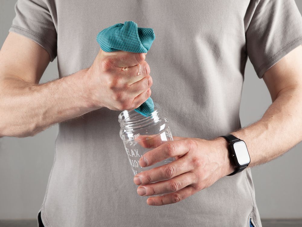 Охлаждающее полотенце Weddell, голубое-7