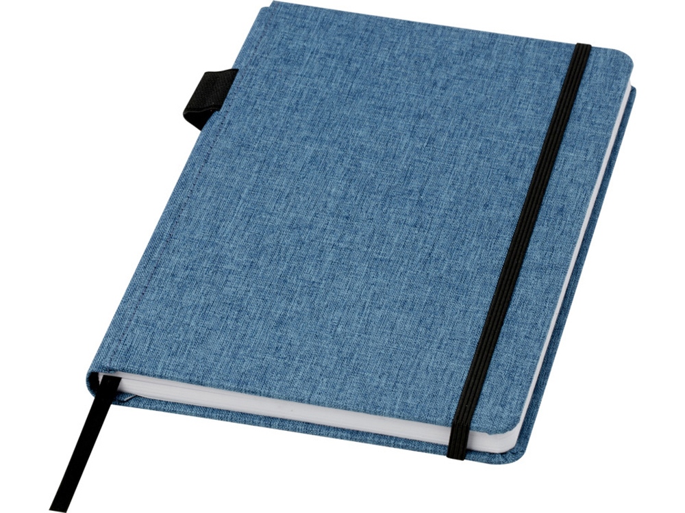 Блокнот Orin, формат А5, из переработанного ПЭТ, синий-0
