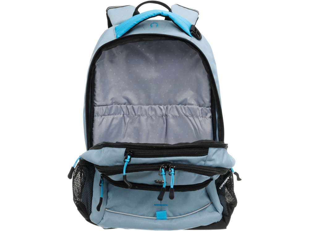 Рюкзак TORBER ROCKIT серый/голубой, полиэстер/добби, 32x15x46 см, 22 л-7