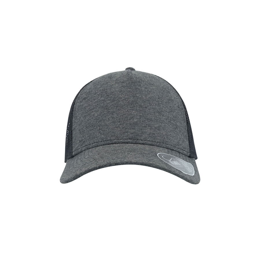 Бейсболка RAPPER JERSEY, 5 клиньев, пластиковая застежка, темно-серый-2
