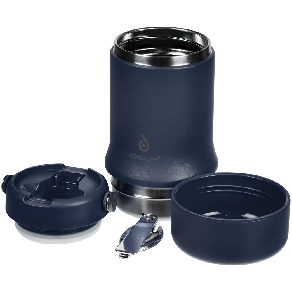 Термос для еды Tabenodo, темно-синий-3