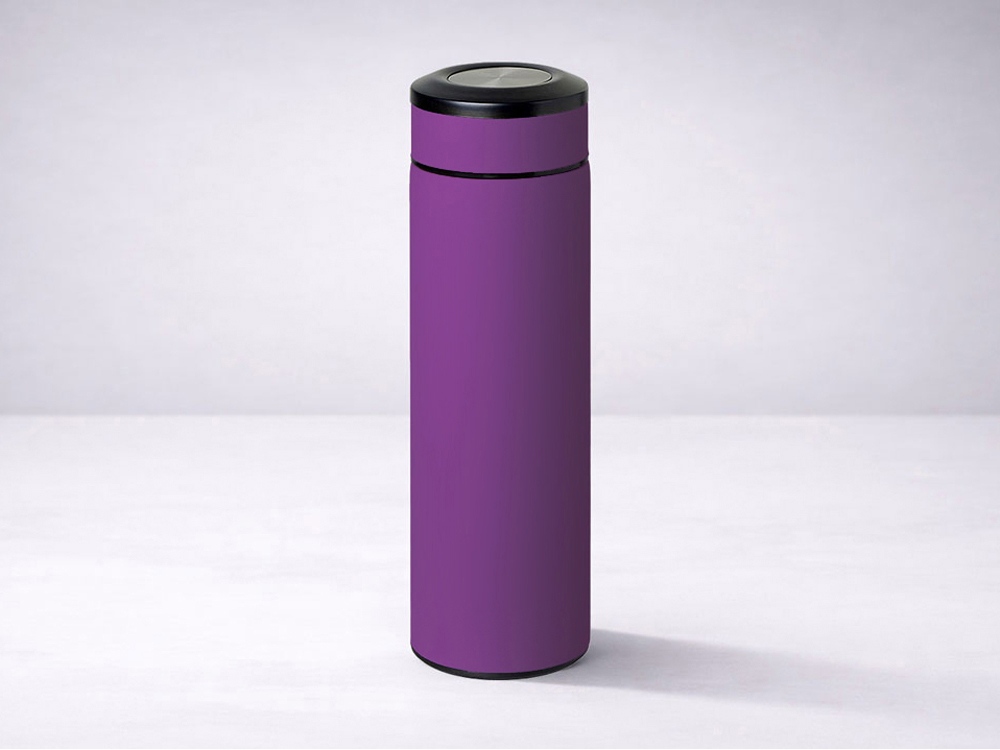 Вакуумный термос Vacuum Flask C1, soft touch, 420мл, фиолетовый-10