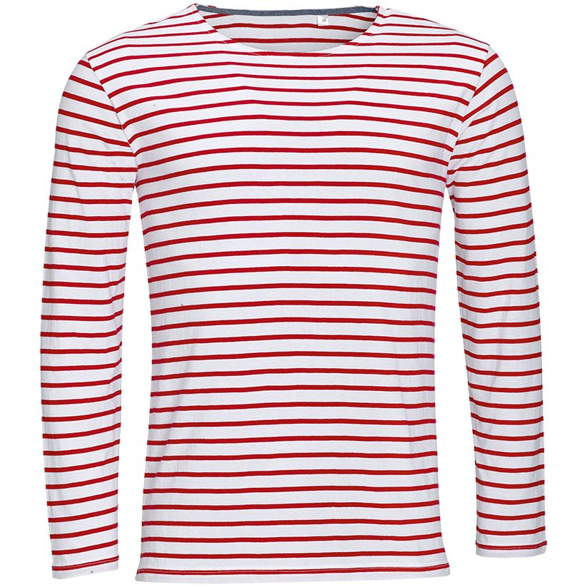 Футболка мужская Marine Men, белая с красным-0