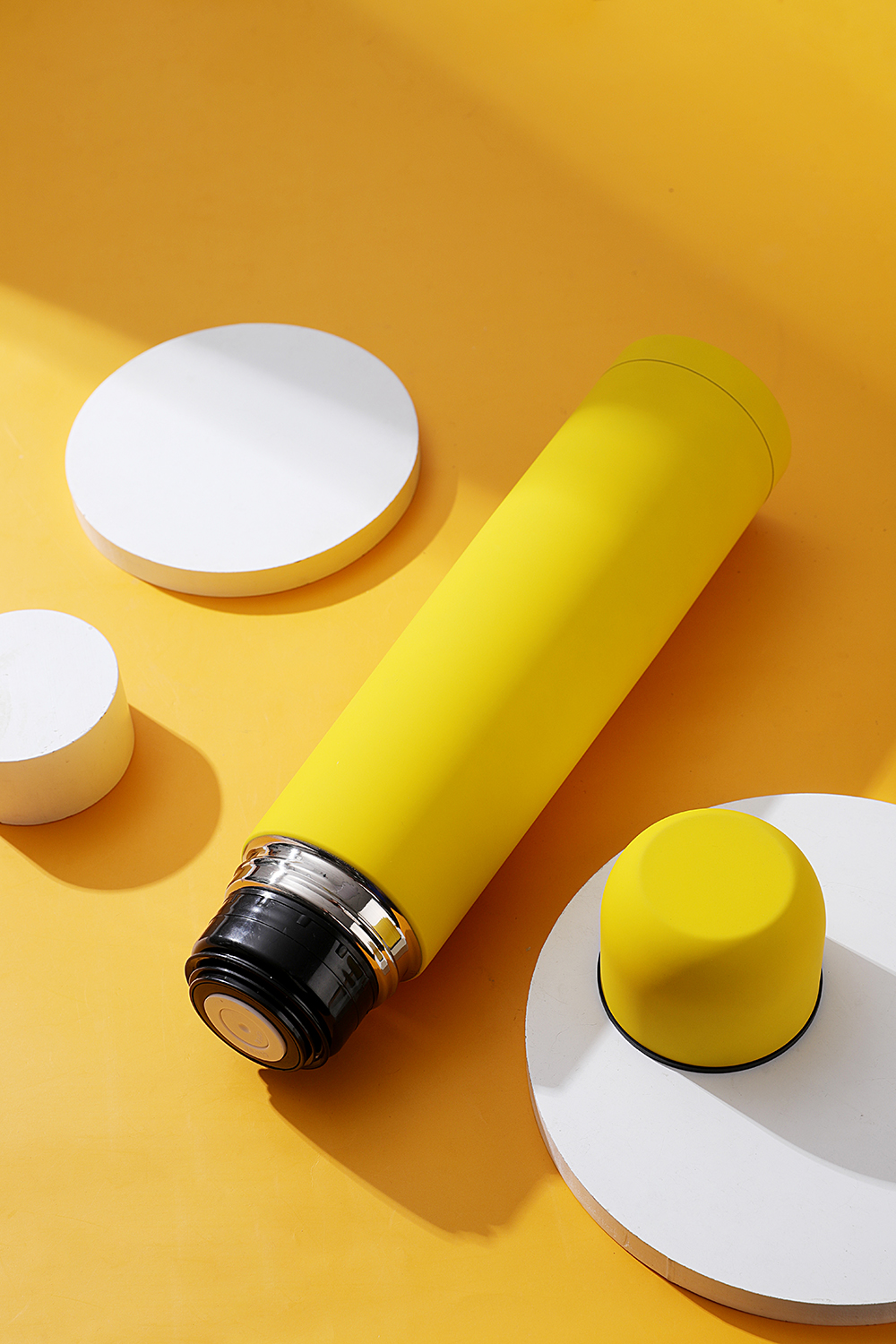 Термос софт-тач Yanemal 1 л. (желтый)-5