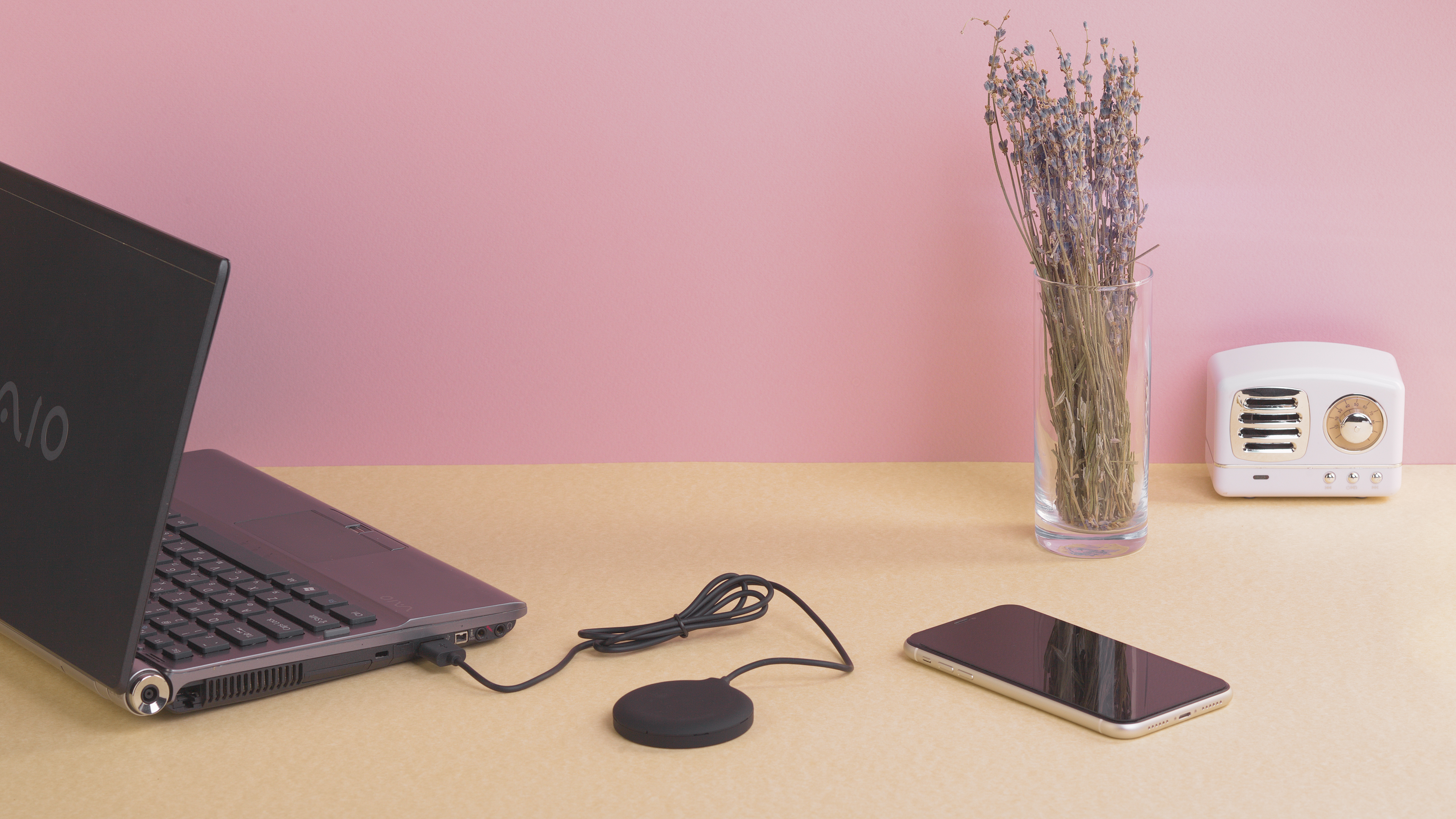 Магнитное беспроводное (15W) зарядное устройство "Magic SOFTTOUCH", покрытие soft touch-4