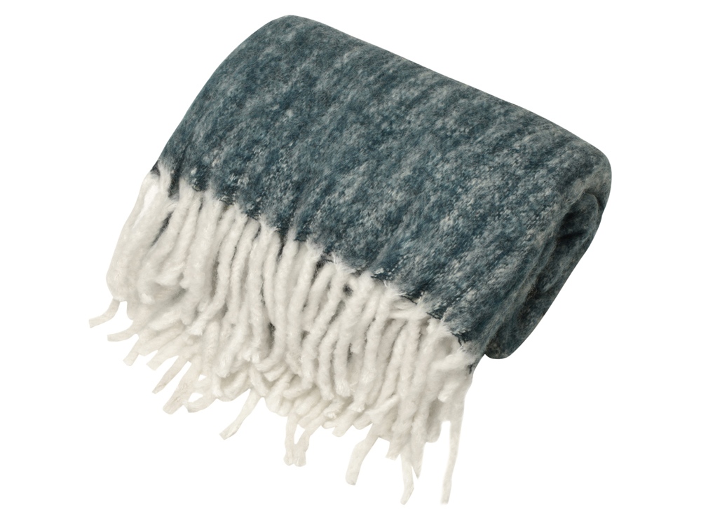 Плед Warmy с шерстью, темно-синий-1