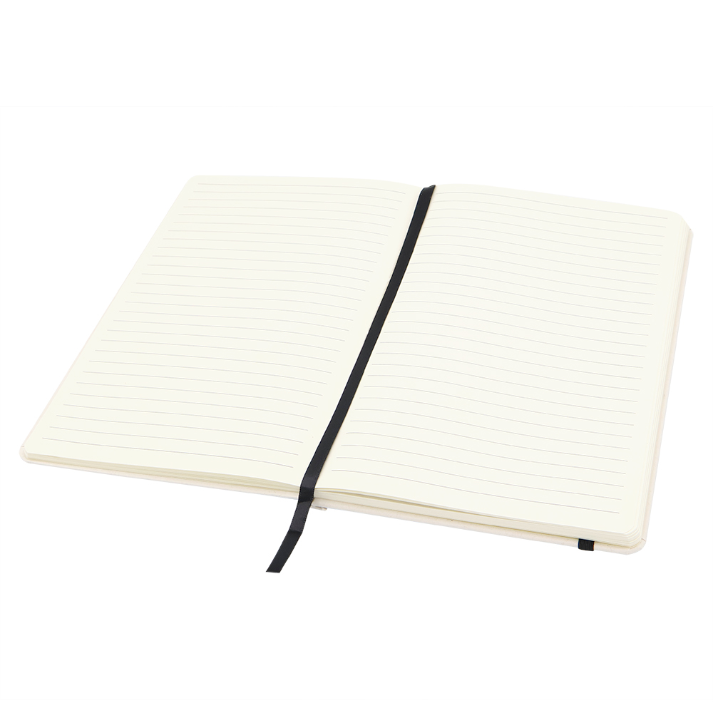 Блокнот из переработанных тетрапак в твёрдом переплёте Rebirth, Серый-2