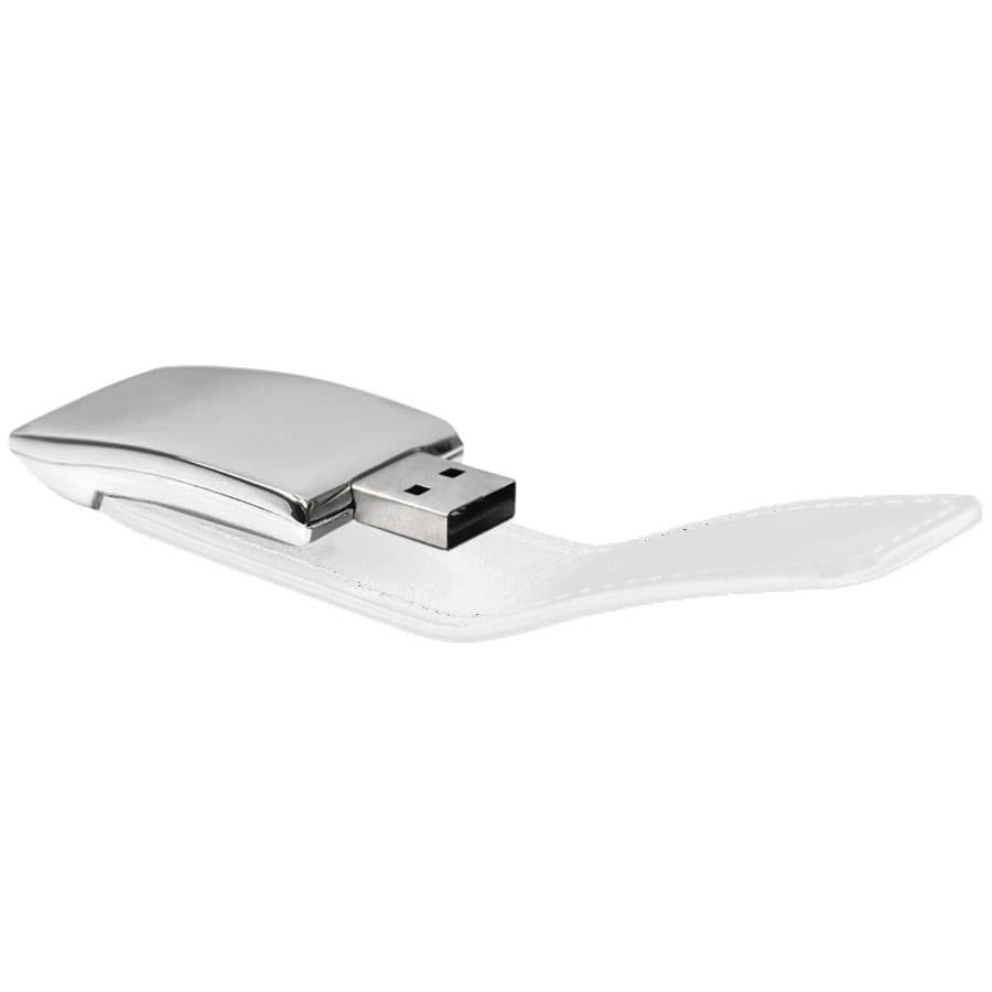 USB flash-карта "Lerix" (8Гб), белый, серебристый-1
