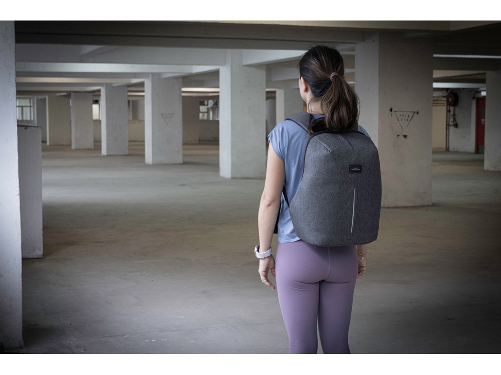 Рюкзак с защитой от краж Phantom Mini, серый-5