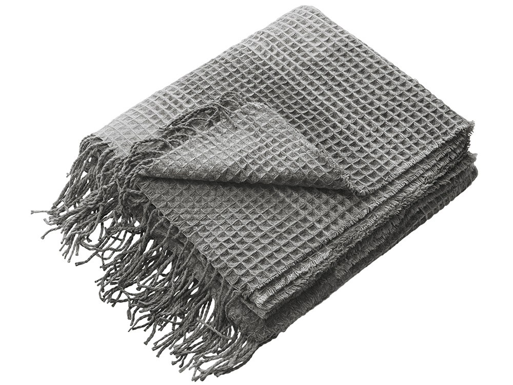 Плед акриловый Gaufre, серый-1