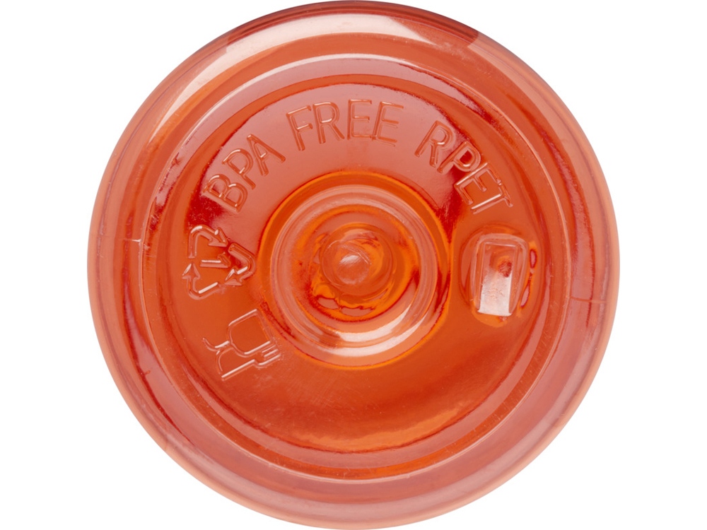 Бутылка для воды Sky/Скай из переработанной пластмассы объемом 650 мл - Красный-4