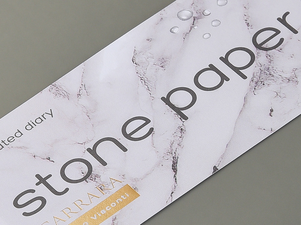 Ежедневник с каменной бумагой недатированный А5 Carrara, серый-6