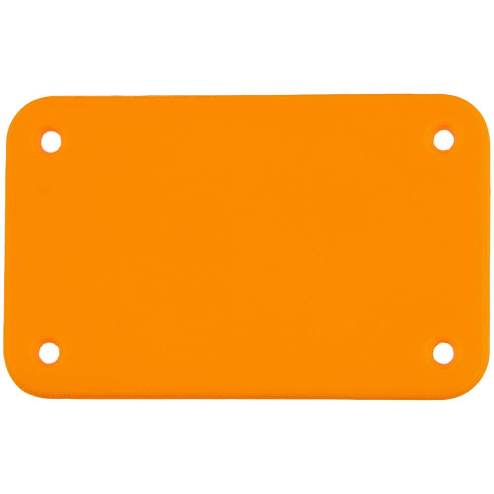 Лейбл из ПВХ Kreta, S, оранжевый неон-0