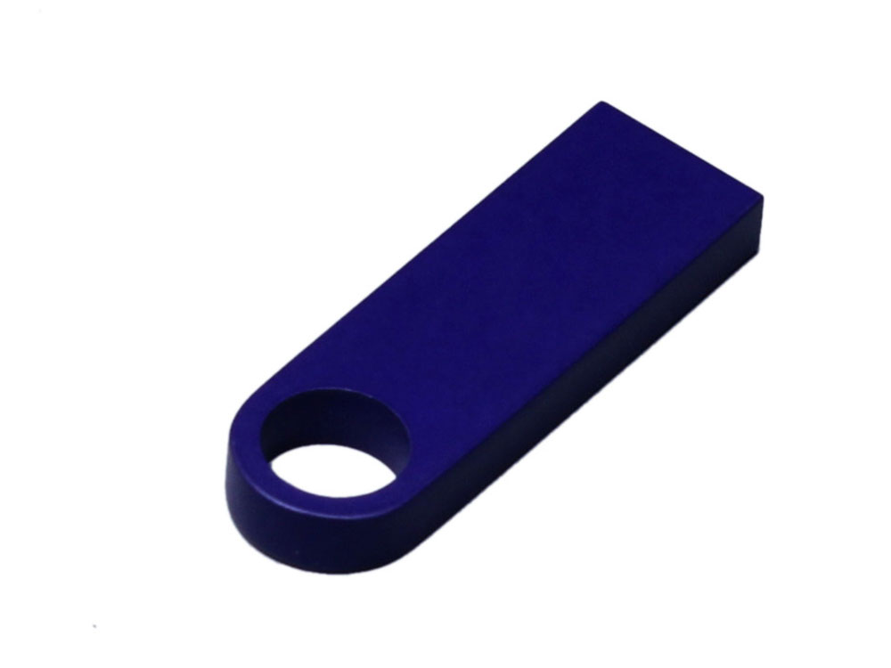 USB 3.0-флешка на 128 Гб с мини чипом и круглым отверстием, синий-1