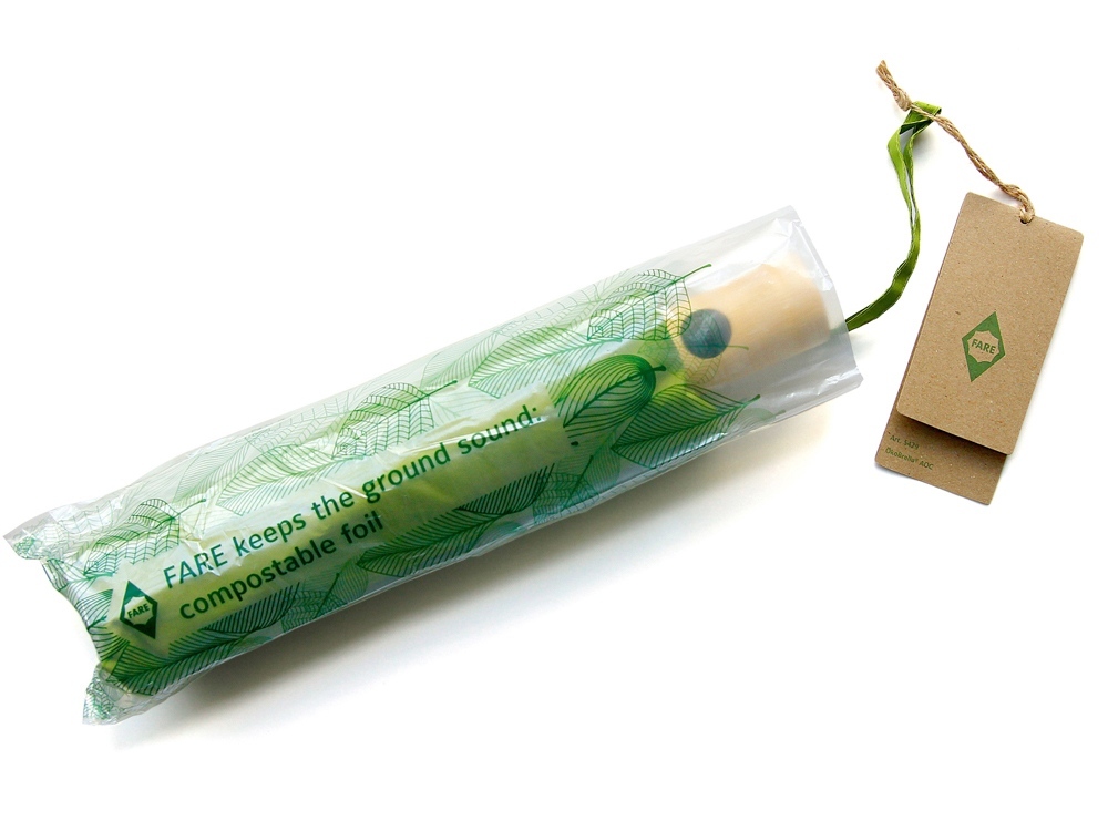 Зонт складной 5429 ÖkoBrella из бамбука, полуавтомат, лайм-12