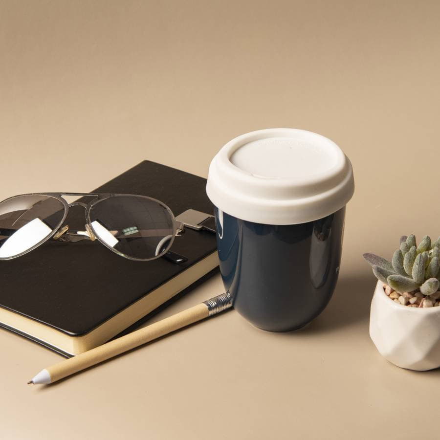 Стакан CAPSULA с крышкой, белый, белый-5