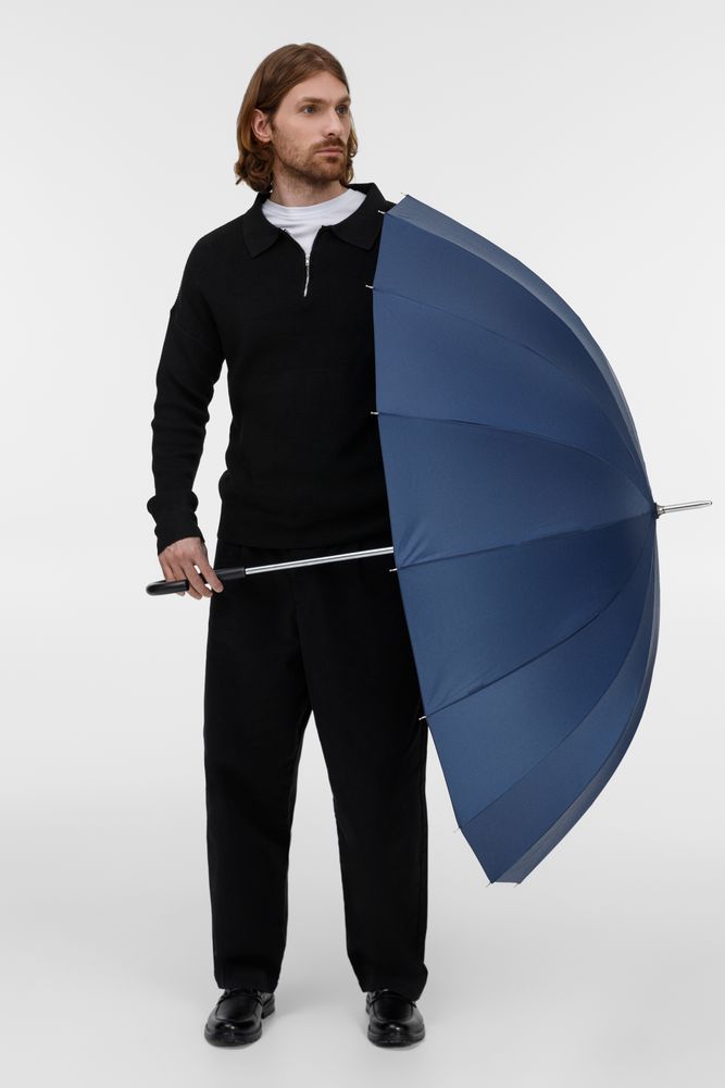 Зонт-трость Hit Golf, черный-4