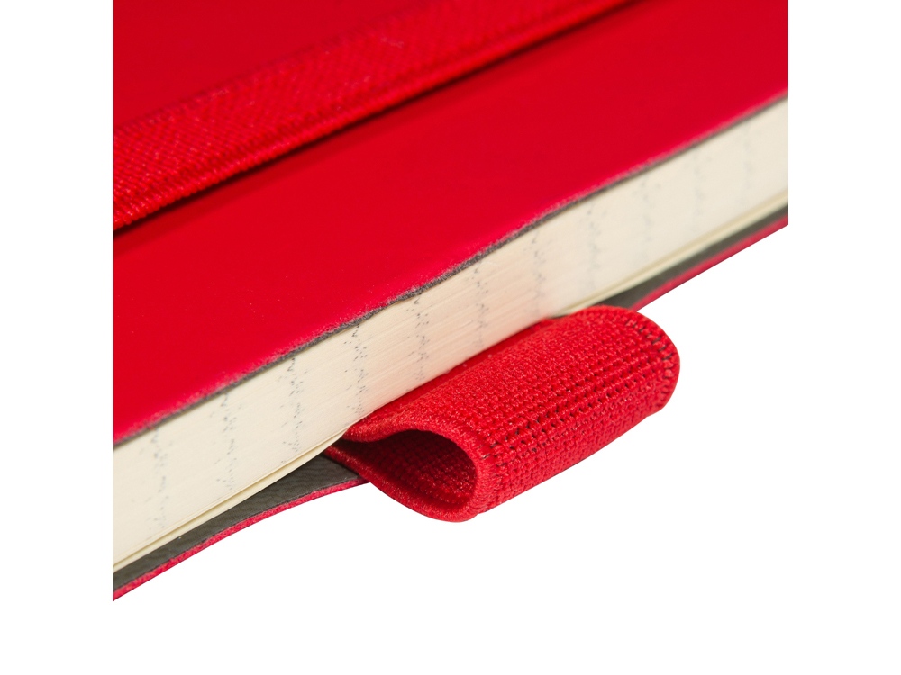 Блокнот А5  City Flex на резинке, красный-4