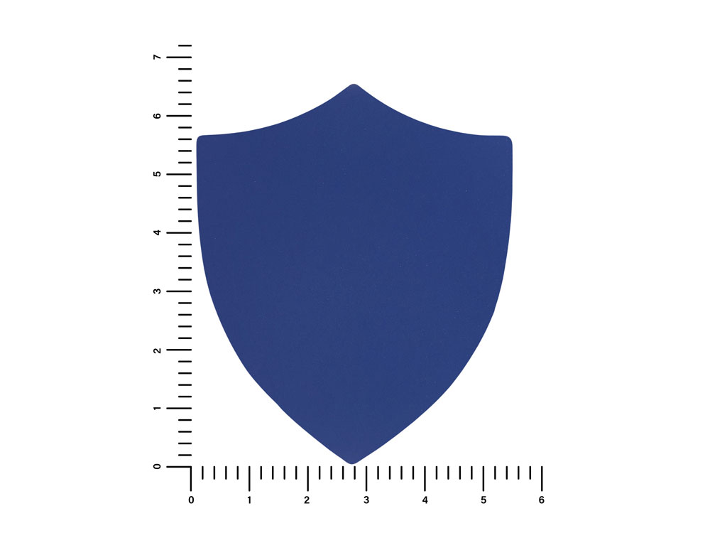 ПАТЧ ЩИТ soft-touch (синий) 6,6 х 5,5 см-1