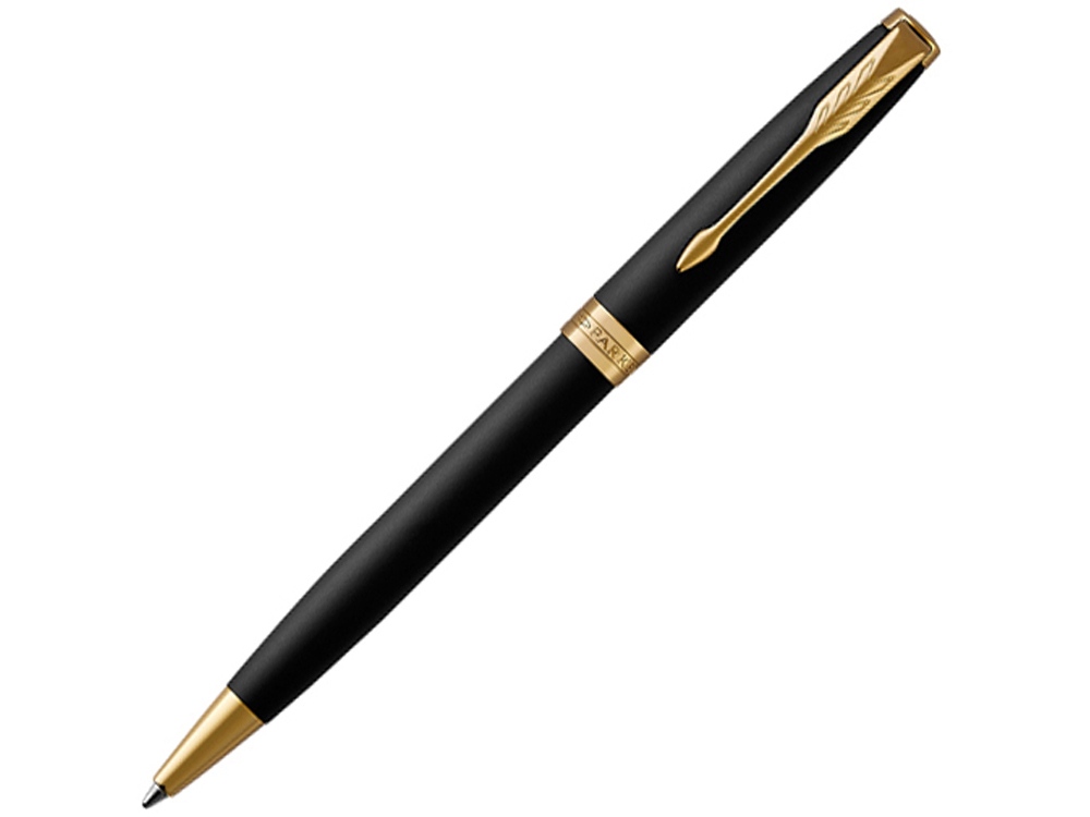 Ручка шариковая Parker Sonnet Core Matte Black GT, черный/золотистый-0