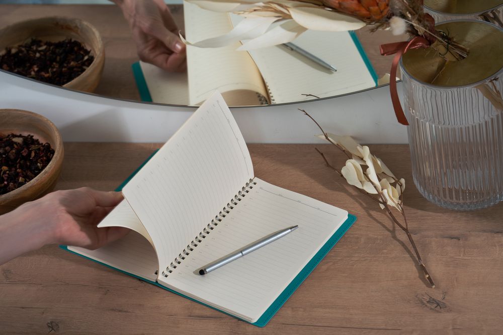 Ежедневник Spring Shall, недатированный, синий-4