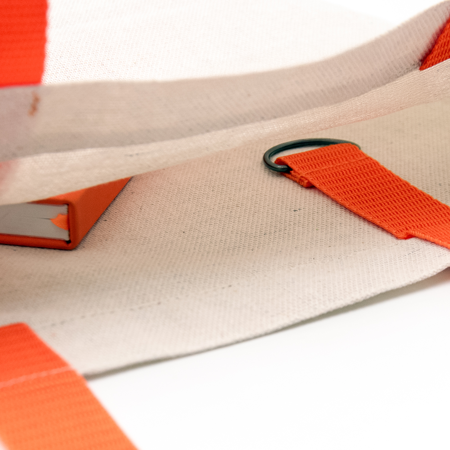 Шоппер Superbag Light, с внутренним креплением (полукольцо) (неокрашенный с оранжевым)-2