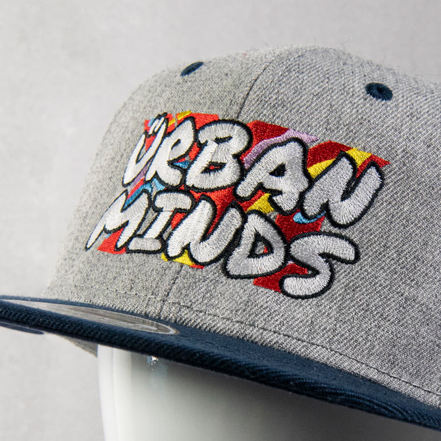 Бейсболка FADER, 6 клиньев, застежка ПВХ, серый, синий-6