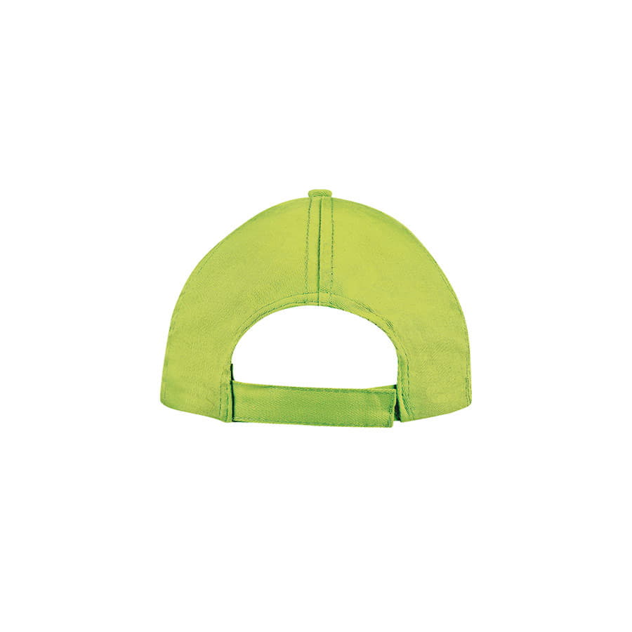 Бейсболка BUZZ, 5 клиньев, застежка на липучке, зеленое яблоко-3