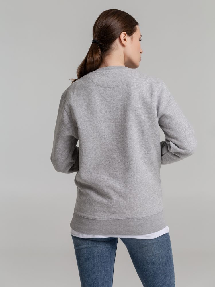 Свитшот унисекс King, серый меланж-2