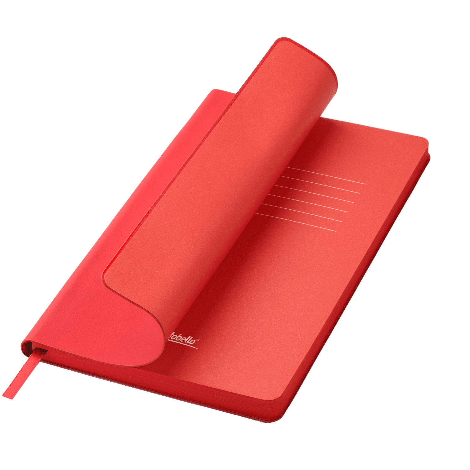 Ежедневник Latte soft touch недатированный, красный-0