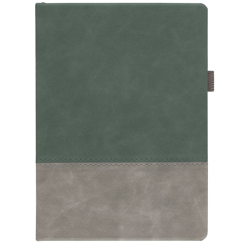 Ежедневник Horizon, недатированный, серый с зеленым-0