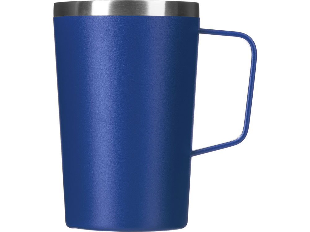 Стальная кружка с двойными стенками и порошковым покрытием Tibet, нейви-1