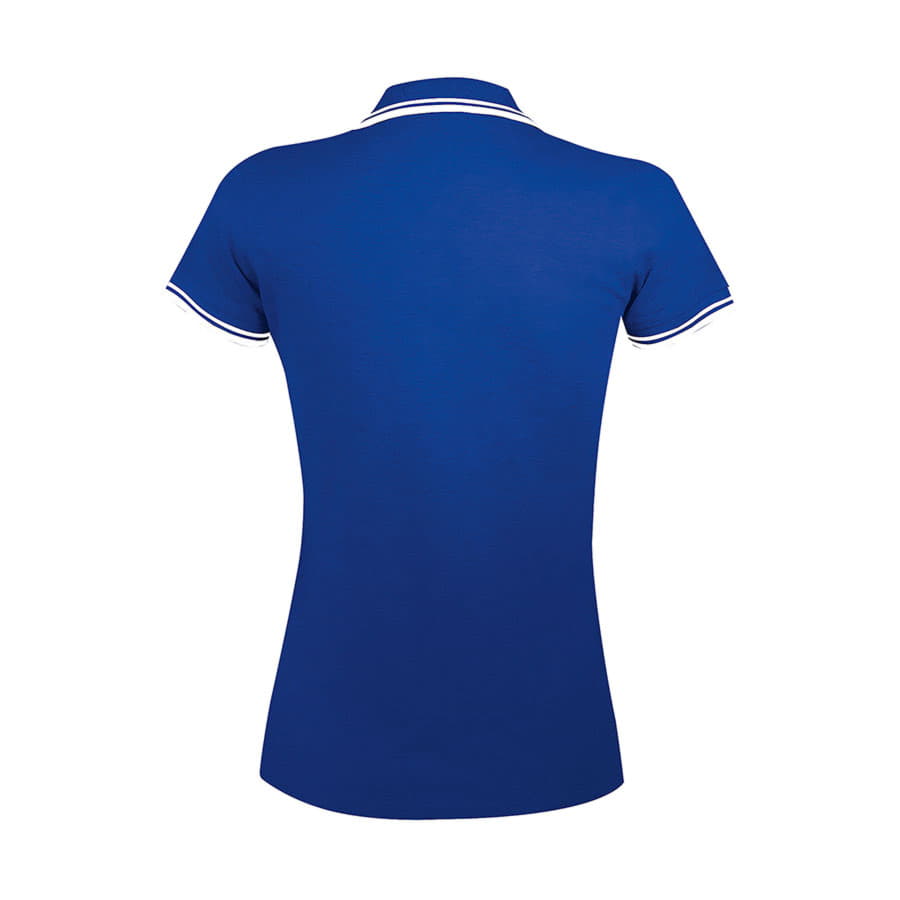 Поло женское PASADENA WOMEN 200, синий, белый-4
