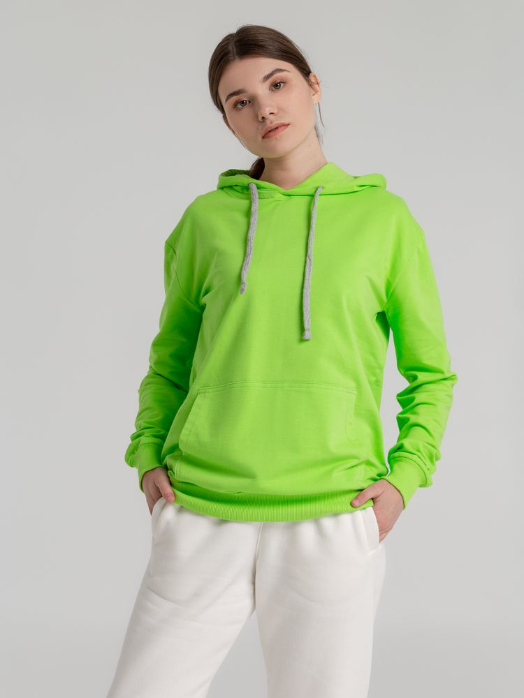 Толстовка с капюшоном Unit Kirenga, зеленое яблоко-4