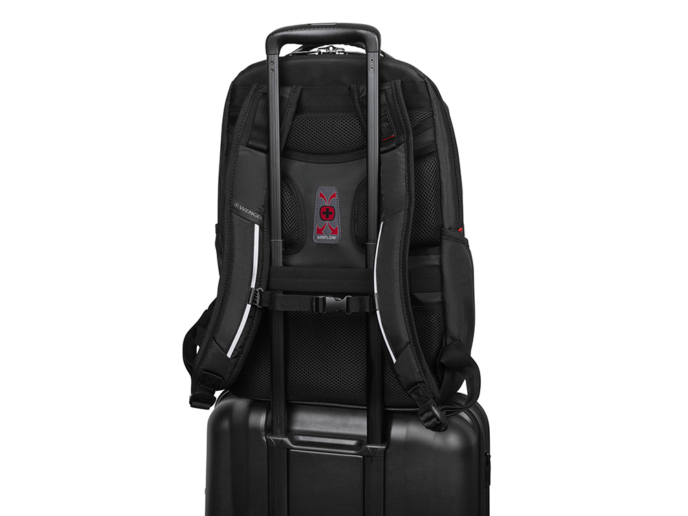 Рюкзак WENGER Cosmic 17, чёрный, переработанный ПЭТ/ПВХ/полиэстер, 34 x 23 x 49 см, 30 л-6