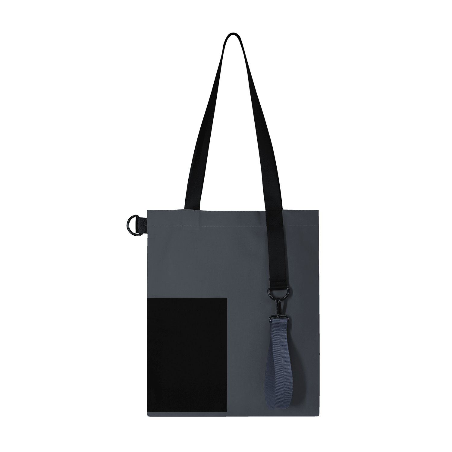 Шоппер Superbag Color (темно-серый с чёрным)-3