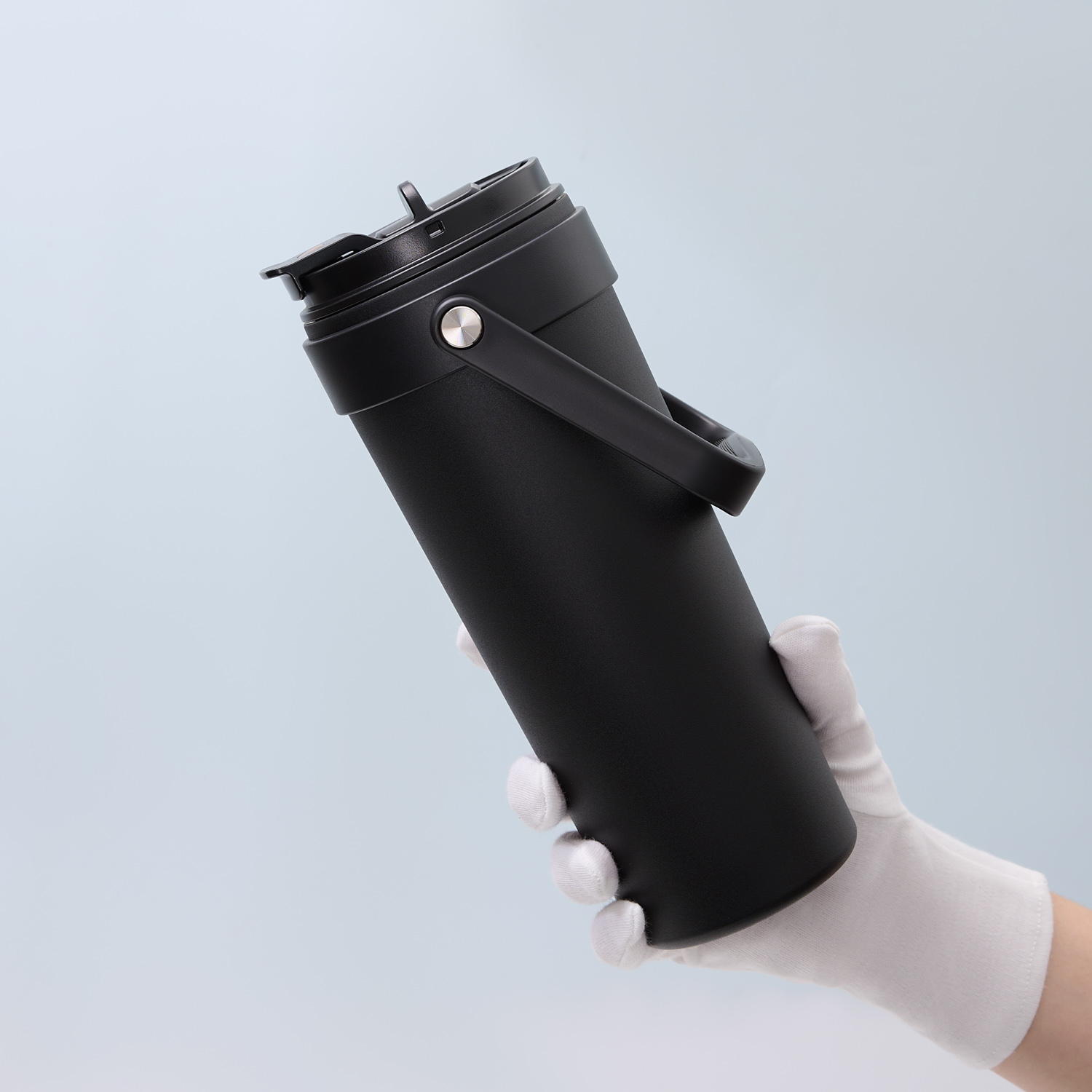 Термокружка вакуумная Соло (Solo), черная-7