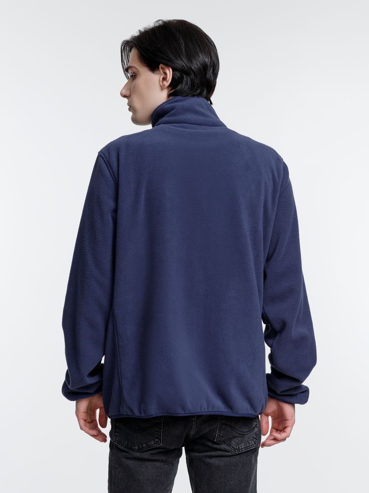 Куртка флисовая унисекс Nesse, темно-синяя-5