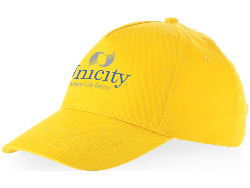 Бейсболка Memphis 5-ти панельная, желтый-8