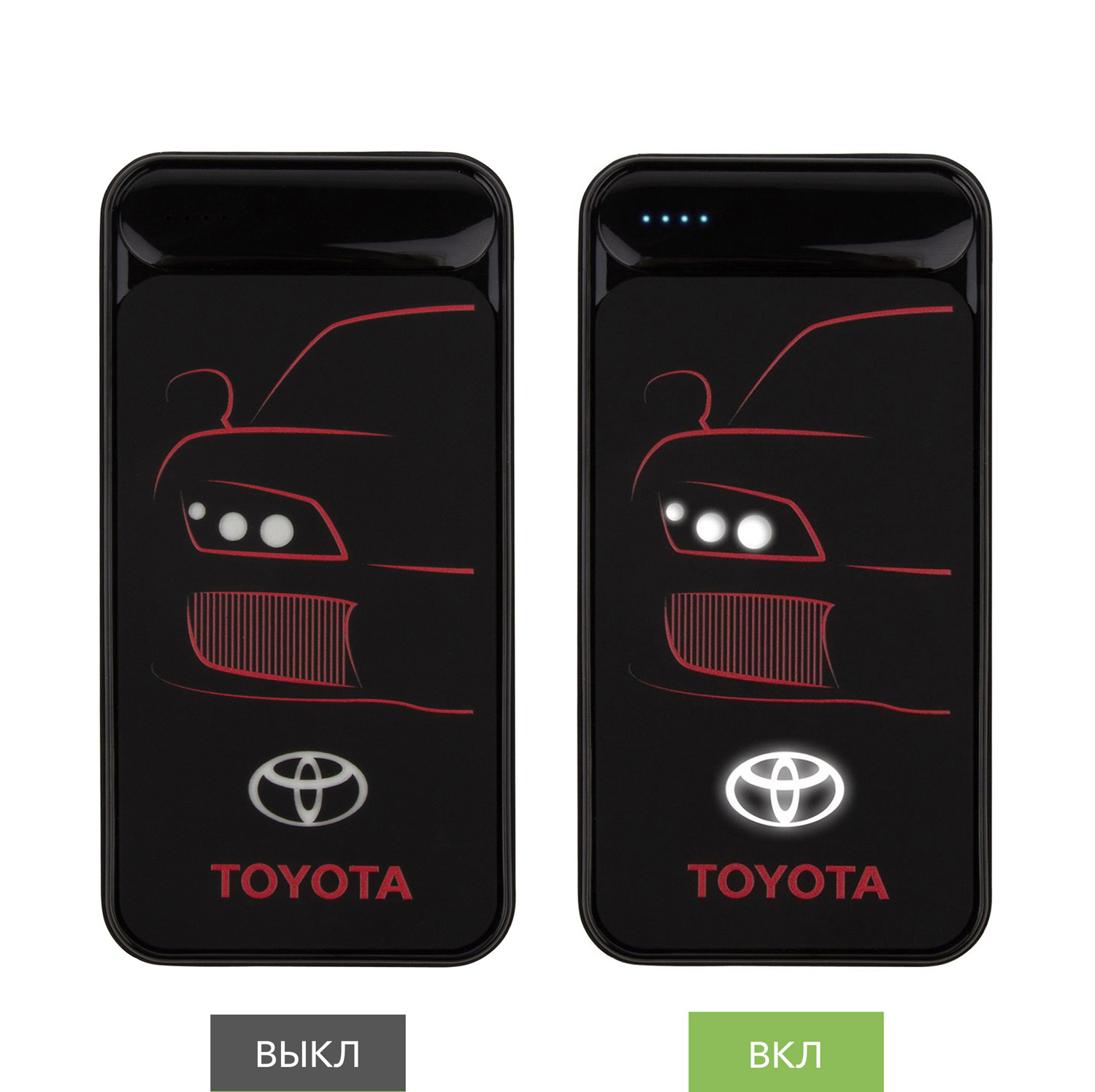 Внешний аккумулятор с подсветкой Starlight Plus PB 10000 mAh, черный-6