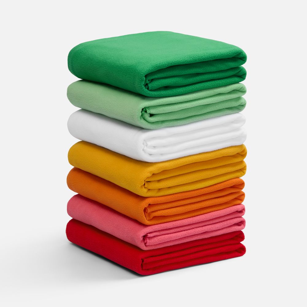 Флисовый плед Warm&Peace, зеленый-5